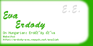 eva erdody business card